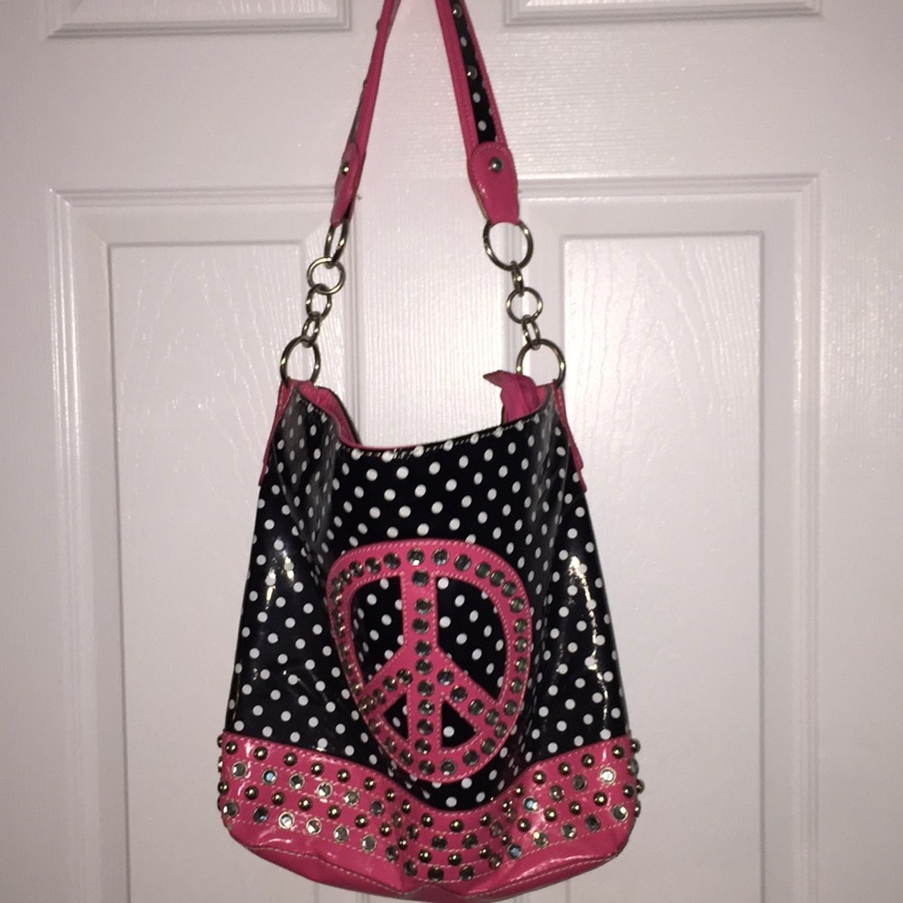 Peace sign tote